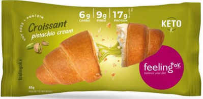 Immagine di CROISSANT ripieno di CREMA AL PISTACCHIO 65g KETO/LOW CARB