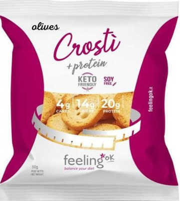 Immagine di CROSTI' OLIVE + PROTEIN 50g KETO/LOW CARB