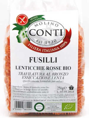 Immagine di FUSILLI DI LENTICCHIE ROSSE BIO 250g