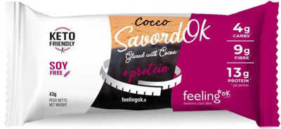Immagine di SAVORDOK 43g  glassato al CACAO gusto COCCO KETO/LOW CARB
